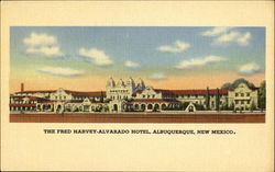 The Fred Harvey-Alvarado Hotel Albuquerque, NM Postcard Postcard