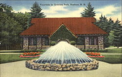 Fountain In Greeley Park Postcard