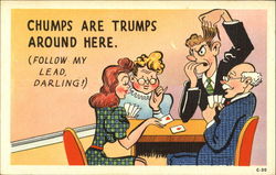 Chumps Are Trumps Postcard