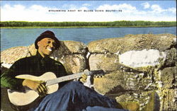 Guitar Strumming My Blues Down South Postcard