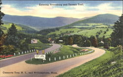 Entering Petersburg And Taconic Trail Postcard