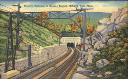 Western Entrance To Hoosac Tunnel, Mohawk Trail Postcard