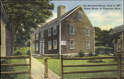 Old Howland House, Built In 1667 Postcard