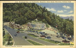 Newfound Gap And Rockefeller Memorial, Great Smoky Mountains National Park Postcard