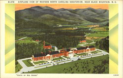 Airplane View Of Western North Carolina Sanatorium Postcard