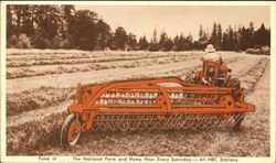 New Power-Driven Side-Delivery Rake And Tedder Postcard