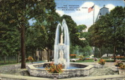 The Fountain, National Soldiers Home Postcard