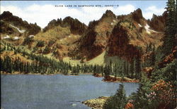 Alice Lake In Sawtooth Mts. Postcard