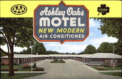 Ashley Oaks Motel, U. S. 41 North Side Postcard