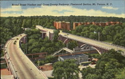 Broad Street Viaduct And Cross County Parkway, Fleetwood Section Postcard