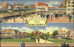 Greetings From Ocean Grove Postcard