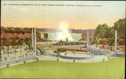 Canadian Horseshoe Falls, Oakes Garden Theatre Postcard