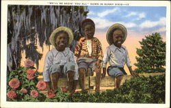 Black Children - We'll Be Seein You All Postcard