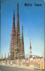 Watts Tower, 1765 East107 Street Postcard