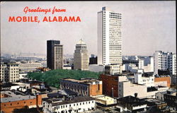 Greetings From Mobile Postcard