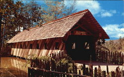 Covered Bridge Gadsden, AL Postcard Postcard