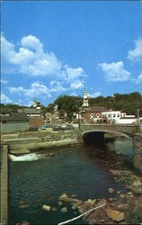 Approach To The Center Of Peterborough New Hampshire Postcard Postcard