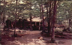 Lafayette Campground Administration Building Postcard