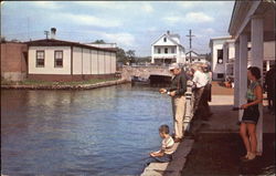 Fishing Scene At Wolfeboro Postcard