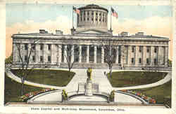 State Capitol and McKinley Monument Postcard