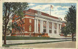 Allen County Memorial Hall Lima, OH Postcard Postcard