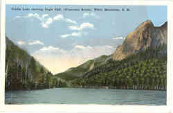 Profile Lake showing Eagle Cliff, Franconia Notch Postcard