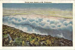 Clouds below Summit of Mt. Washington Postcard