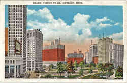 Grand Circus Park Detroit, MI Postcard Postcard