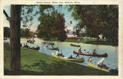 Canal Scene, Belle Isle Postcard