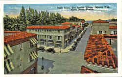 Street Scene, The Spanish Village, Espanola Way Miami Beach, FL Postcard Postcard