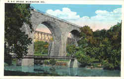 B. & O. Bridge Wilmington, DE Postcard Postcard