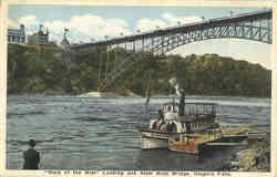 Maid of the Mist Landing and Steel Arch Bridge Postcard