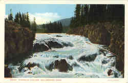 Firehole Cascade Yellowstone National Park, WY Postcard Postcard