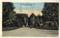 Entrance to Washington Park Columbus, OH Postcard Postcard