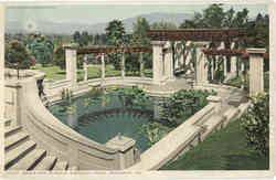 Basin And Pergola, Kimberly Crest Postcard