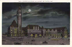 Union Station At Night Postcard