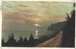 Sunset On Lakeside Drive Mackinac Island, MI Postcard Postcard