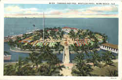 Cabanas And Pool, Nautilus Hotel Miami Beach, FL Postcard Postcard