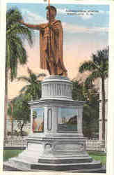 Kamehameha Statue Honolulu, HI Postcard Postcard