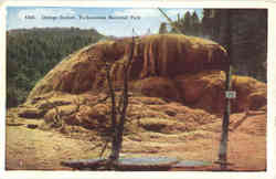 Orange Geyser Yellowstone National Park, WY Postcard Postcard