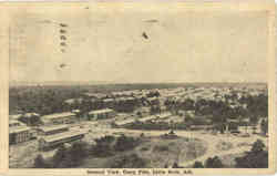 General View, Camp Pike Postcard