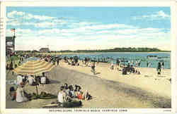 Bathing Scene, Fairfield Beach Connecticut Postcard Postcard