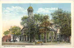 Unitarian Church Quincy, MA Postcard Postcard