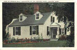 Home of Ephraim Bull Concord, MA Postcard Postcard