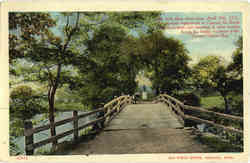 Old North Bridge Concord, MA Postcard Postcard