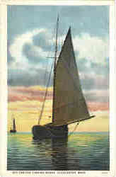 Off for the Fishing Banks Gloucester, MA Postcard Postcard