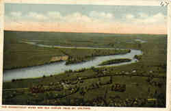 The Connecticut River and Old Hadley from Mt. Holyoke Postcard