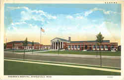 Shriner's Hospital Springfield, MA Postcard Postcard