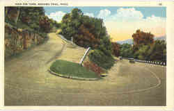 Hair Pin Turn Mohawk Trail, MA Postcard Postcard