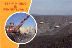 Strip Mining In Pennsylvania Postcard Postcard